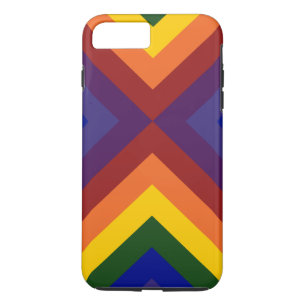 Capa Para iPhone Da Case-Mate Arco-Íris Colorido Chevrons iPhone 8 Plus/7 Plus C