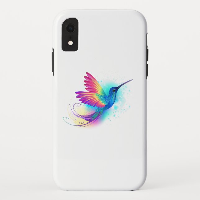 Capa Para iPhone, Case-Mate Arco-Íris Exótico Hummingbird (Verso)