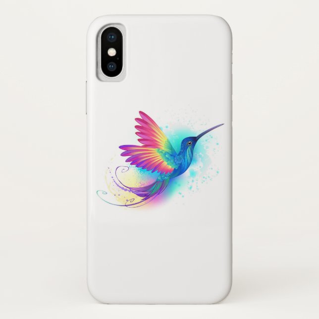 Capa Para iPhone, Case-Mate Arco-Íris Exótico Hummingbird (Verso)