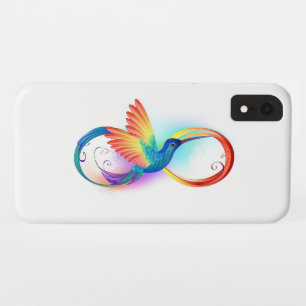Capa Para iPhone Da Case-Mate Arco-íris Hummingbird com símbolo Infinito