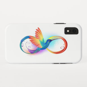 Capa Para iPhone Da Case-Mate Arco-íris Hummingbird com símbolo Infinito
