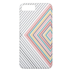 Capa Para iPhone Da Case-Mate Arco-íris mais listras brancas e pretas