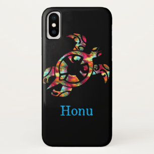 Capa Para iPhone Da Case-Mate Arco-Íris Tribal do Havaí Tartaruga a Negro