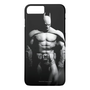 Capa iPhone 8 Plus/7 Plus Arkham City   Batman Black and White Wide Pose