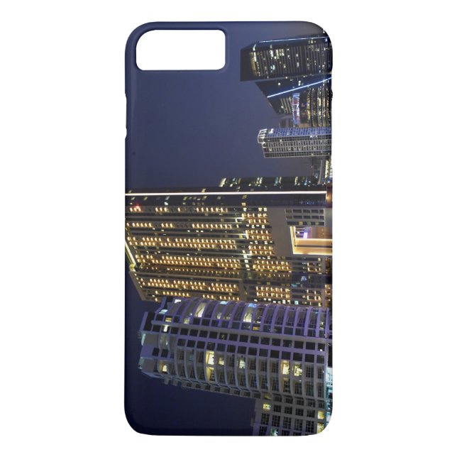 Capa Para iPhone, Case-Mate Arranha-céus em Dubai Marina à noite (Verso)