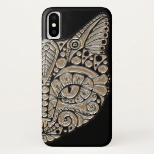Capa Para iPhone Da Case-Mate Art deco cat jewel emblem iphone x