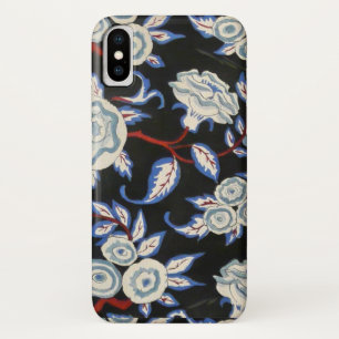 CAPA PARA iPhone DA Case-Mate ART DECO ELEGANTE FLORAL, ROSAS BRANCOS AZUIS NO