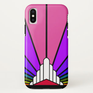 Capa Para iPhone Da Case-Mate Art deco sun no arco-íris