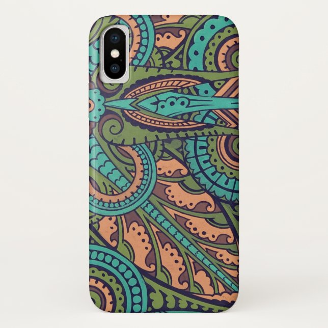 Capa Para iPhone, Case-Mate Art nouveau abstrato art christopher teal (Verso)