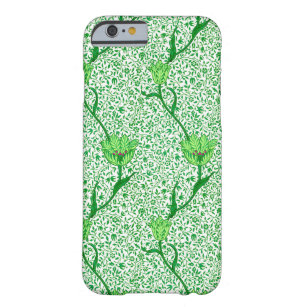 Capa Barely There Para iPhone 6 Art Nouveau Tulip Damask, Emerald Green