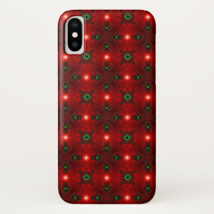 Capa Para iPhone X Artdeco de Natal em Estilo Retroativo