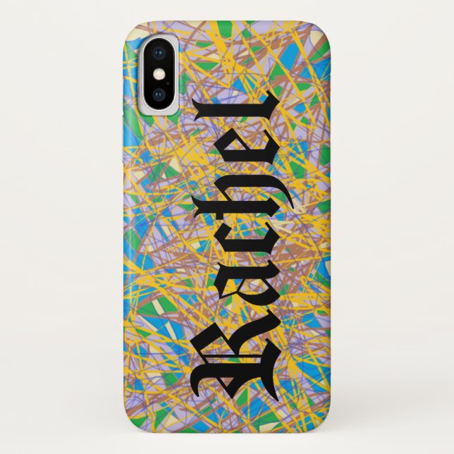 Capa Para iPhone, Case-Mate arte abstracta Rachel do preto órfão com blackle (Verso)