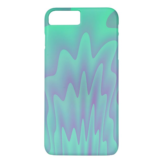 Capa Para iPhone, Case-Mate Arte Abstrata Azul Verde Turquesa (Verso)