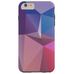Capa Tough Para iPhone 6 Plus Arte Abstrato púrpura azul-rosa