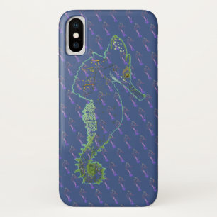 Capa Para iPhone Da Case-Mate Arte de cavalo-marinho, Cavalos-marinhos iPhone X