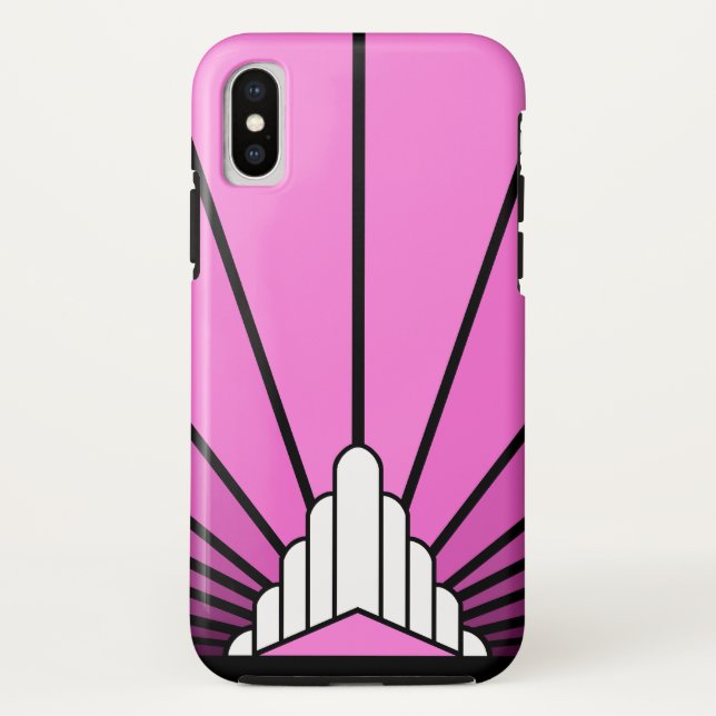 Capa Para iPhone, Case-Mate Arte deco sol a rosa (Verso)