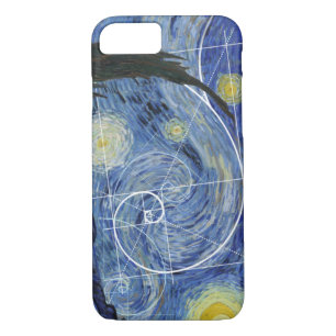 Capa iPhone 8/7 Arte Encontra Matemática, Van Gogh Conhece Placa