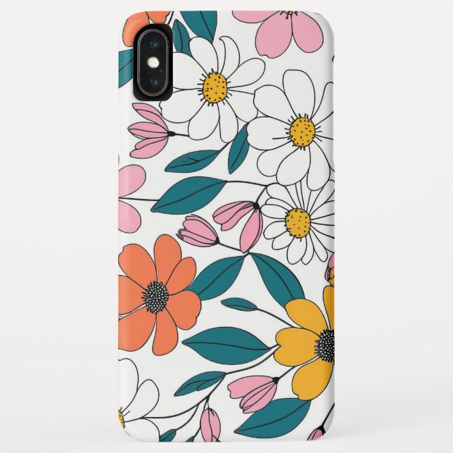 Capa Para iPhone, Case-Mate arte floral colorida (Verso)