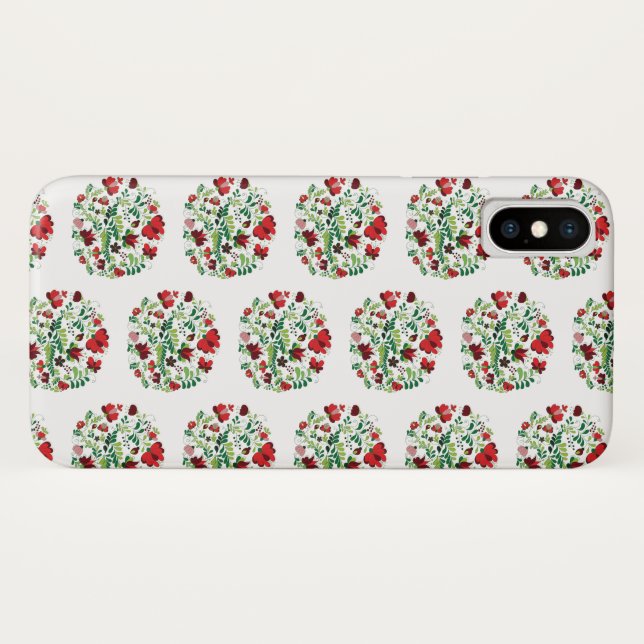 Capa Para iPhone, Case-Mate Arte Folclórica Moderna Húngara Matyo (Verso (Horizontal))