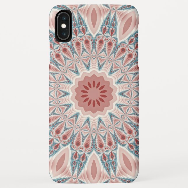 Capa Para iPhone, Case-Mate Arte Fractal do Caleidoscópio Moderno em greve (Verso)
