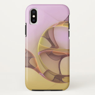 Capa Para iPhone Da Case-Mate Arte Fractal Rosa Dourado Moderno Abstrato