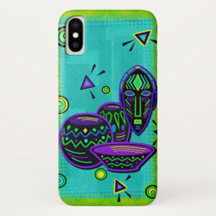 Capa Para iPhone X Artefato africano Pop