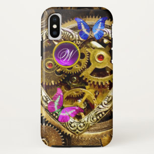 CAPA PARA iPhone DA Case-Mate ARTES DE PUNK DE VAPOR, GEMSTONAS, MONOGRAMAS DE B
