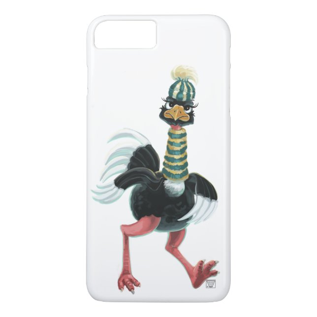 Capa Para iPhone, Case-Mate Ártico Ostrich na Corrida (Verso)