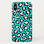 Capa Para iPhone Da Case-Mate Artsy Modern Cyan Blue Leopard Animal Print<br><div class="desc">Artsy, moderno, moderno, moderno, e padrão de impressão de animais leopardo desenhado a preto e branco, giro, num fundo azul ciano. ***NOTA DE DESIGN IMPORTANTE: Para qualquer solicitação de design personalizada, como solicitações de correspondência de produtos, alterações de cor, mudanças de posicionamento ou qualquer outra solicitação de alteração, clique no...</div>
