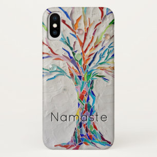 Capa Para iPhone Da Case-Mate Árvore Colorida do Arco-Íris do Namaste