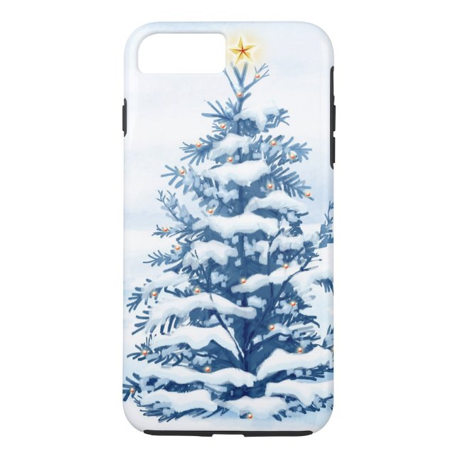 Capa Para iPhone, Case-Mate Árvore de Natal (Winter Christmas Tree Snowfall iPhone Case)