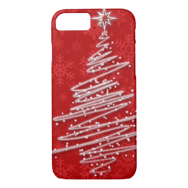 Capa Para iPhone, Case-Mate Árvore de Natal Scribbled (Verso)