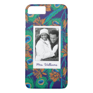 Capa Para iPhone Da Case-Mate As flores e as penas adicionam sua foto &