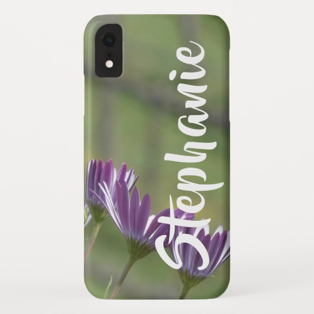 Capa Para iPhone, Case-Mate As flores roxas personalizaram o iPhone XR, XS, XS (Verso)