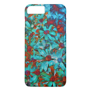 Capa Para iPhone Da Case-Mate AS PAPOILAS VERMELHAS do AQUA FLORESCEM A CAIXA