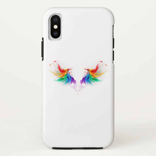 Capa Para iPhone, Case-Mate Asas Fluffy Rainbow (Verso)
