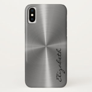 Capa Para iPhone Da Case-Mate Aspecto Metálico de Aço Inoxidável Metálico