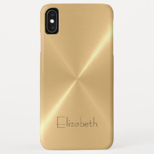 Capa Para iPhone Da Case-Mate Aspecto Metálico Dourado, branco, sem aço inoxidáv