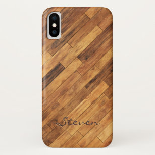 Capa Para iPhone Da Case-Mate Assoalho de madeira da grão da folhosa - nome