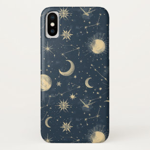 Capa Para iPhone Da Case-Mate Astronomia Vintage Marfim Lua Constelação Navy