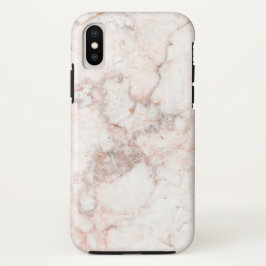 Capa Para iPhone X Aumentou o mármore branco