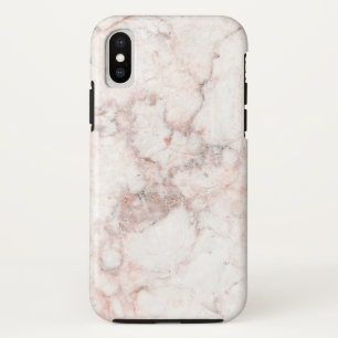 Capa Para iPhone X Aumentou o mármore branco