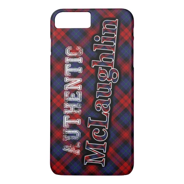 Capa Para iPhone, Case-Mate Authentic Clan McLaughlin Scottish Tartan Design (Verso)