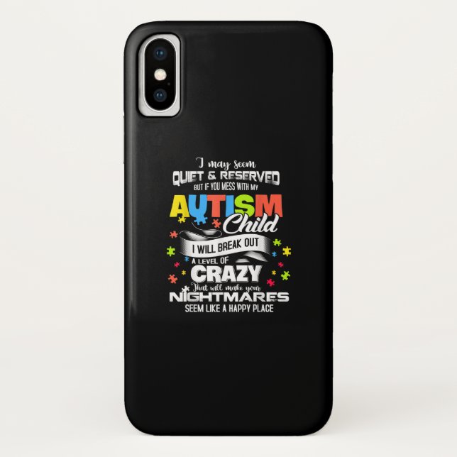 Capa Para iPhone, Case-Mate Autista | Criança Autismo I Irá Quebrar Um Nível (Verso)