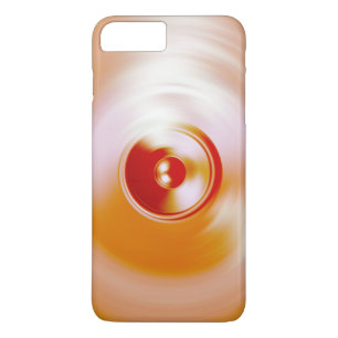 Capa iPhone 8 Plus/7 Plus Auto-falante de música vermelha giratória