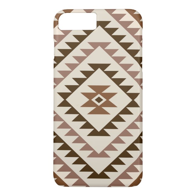 Capa Para iPhone, Case-Mate Aztec Diamond Motif Design Browns+Cream (Verso)