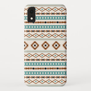 Capa Para iPhone Da Case-Mate Aztec Teal Terracotta Black Cream Padrão Misto