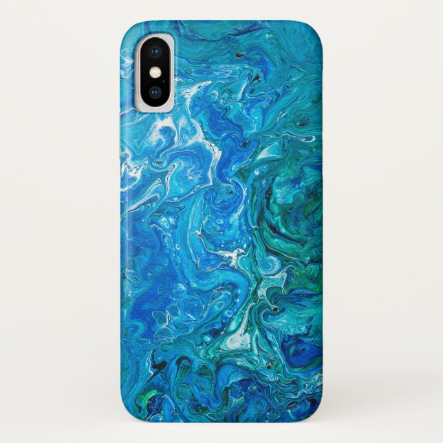 Capa Para iPhone, Case-Mate Azul-azul-marinho-azul-agato-2 (Verso)