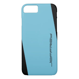 Capa iPhone 8/7 Azul claro ou escolha sua cor minimalista simples