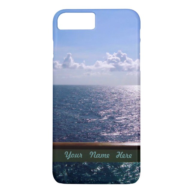 Capa Para iPhone, Case-Mate Azul de oceano personalizado (Verso)
